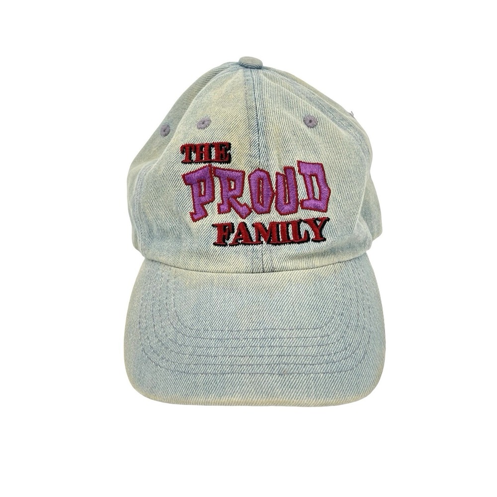 The Proud Family Promotional Embroidered Denim Baseball Cap Hat Light Blue